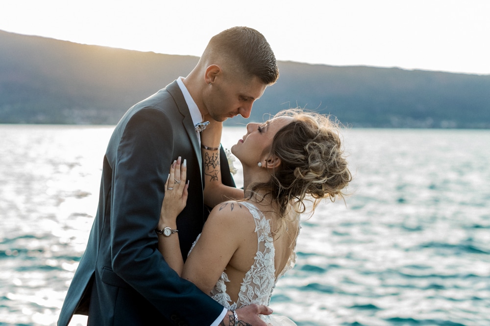 Reportage mariage au bord du lac en haute Savoie