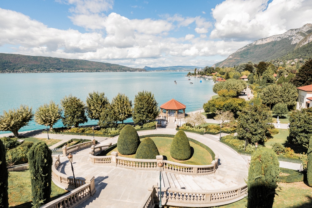 photographe mariage Annecy - vue lac palace Menthon