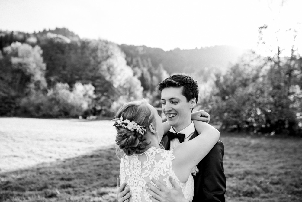 photographe mariage en Haute Savoie-first look des mariés