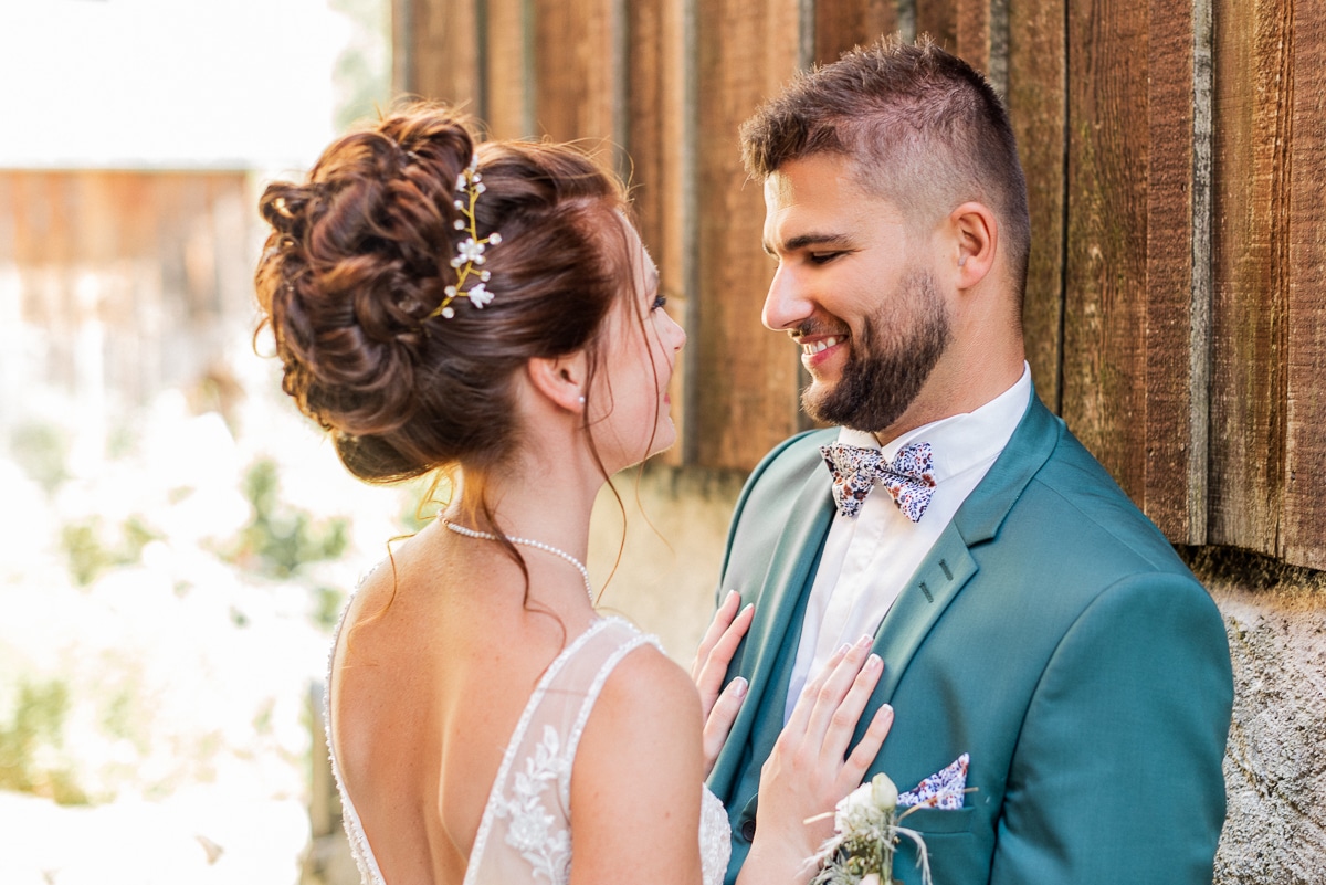 Photo de couple reportage mariage @Elise Morgand